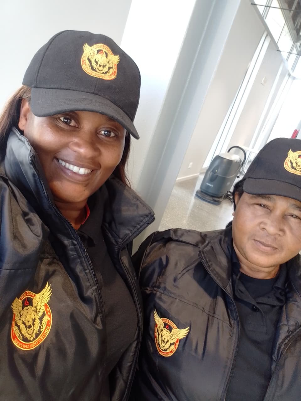 Bravo Delta personnel wearing branded security uniforms