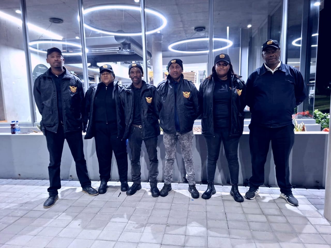 Bravo Delta security team assembled at a client location